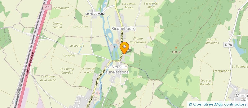 localisation de l'entreprise MAM'O'COUZINELLE  RICQUEBOURG