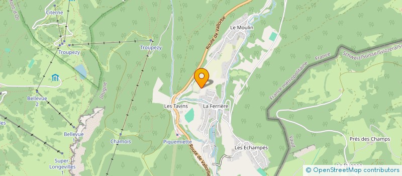 localisation de l'entreprise MAM O DOUX CALINS à JOUGNE