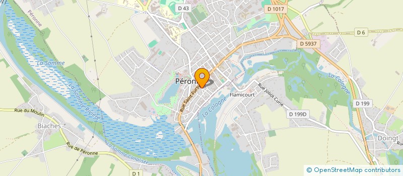 localisation de l'entreprise MAM OFFICE à PERONNE