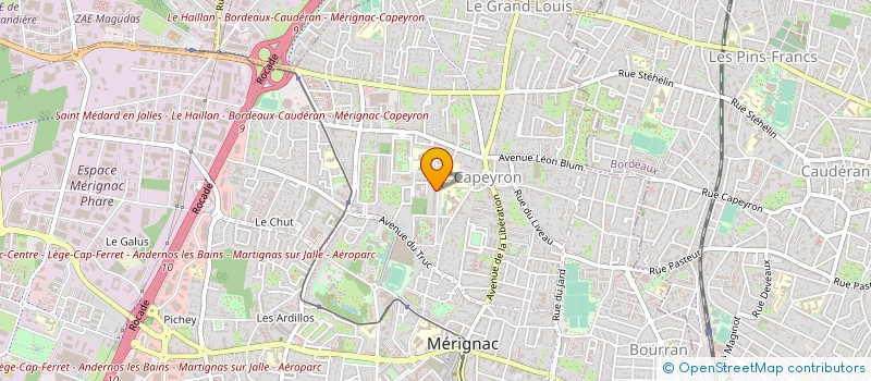 localisation de l'entreprise MAM OHANA à MERIGNAC