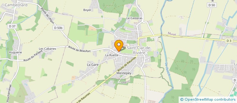 localisation de l'entreprise MAM'OHANA  SAINT-CLAR-DE-RIVIERE