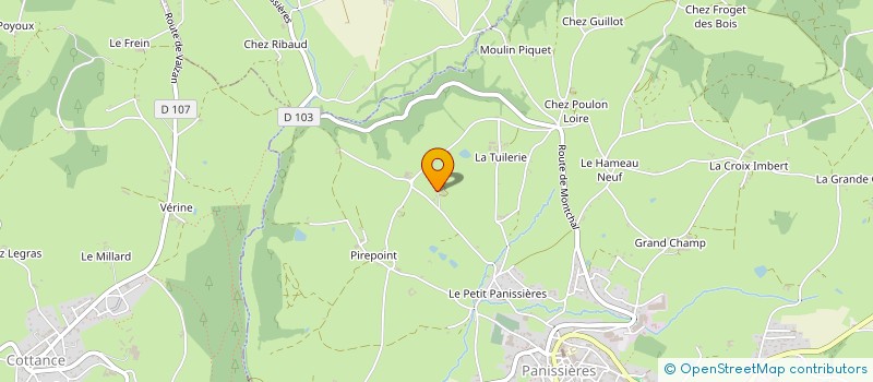 localisation de l'entreprise MAM P'TITES GRAINES D'AMOUR  PANISSIERES