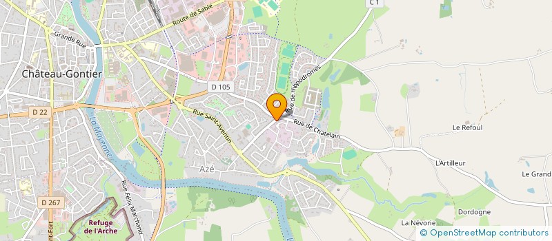 localisation de l'entreprise MAM PICOTI-PICOTA à CHATEAU-GONTIER-SUR-MAYENNE