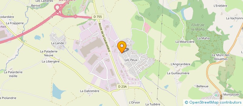 localisation de l'entreprise MAM PIROUETTE CACAHUETE à LES HERBIERS
