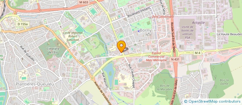 localisation de l'entreprise MAM RESTO à METZ