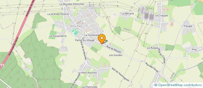 localisation de l'entreprise MAM'S  ATTICHES