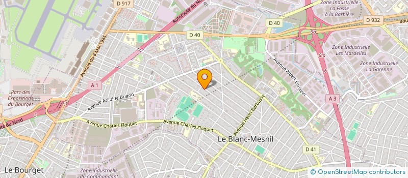 localisation de l'entreprise MAM'S à LE BLANC-MESNIL