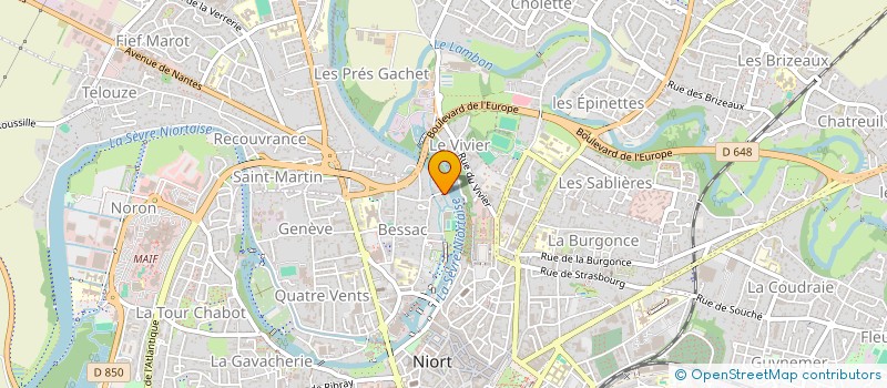 localisation de l'entreprise MAM'S à NIORT