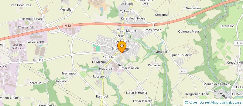 localisation de l'entreprise MAM'STERGANN  PLOUEDERN