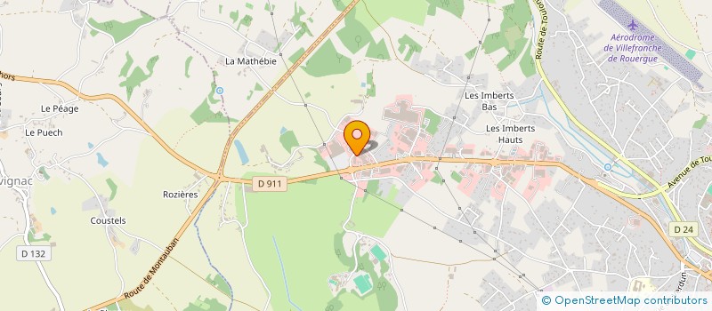 localisation de l'entreprise MAM - TROIS PAS EN AVANT  TOULONJAC