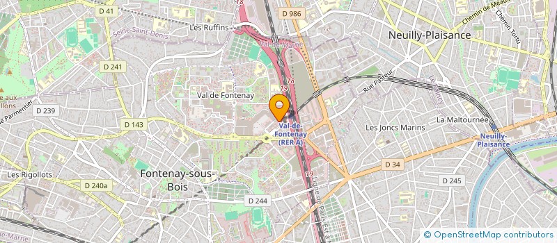 localisation de l'entreprise MAM VDF à FONTENAY-SOUS-BOIS