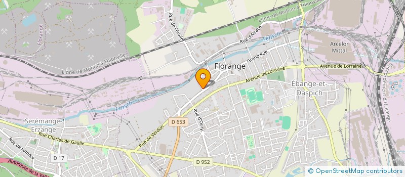 localisation de l'entreprise MAM'ZELLE COIFFURE à FLORANGE