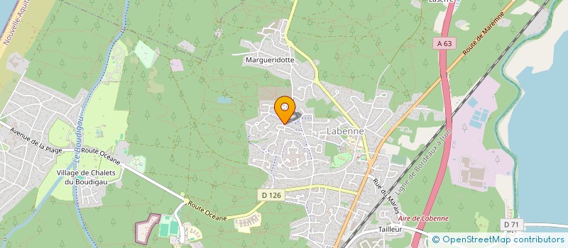 localisation de l'entreprise MAM'ZELLE PLUME MAISON D'ASSISTANTES MATERNELLES à LABENNE
