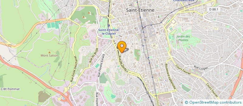 localisation de l'entreprise MAM.ZELLE WATTS  SAINT-ETIENNE