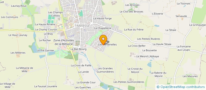 localisation de l'entreprise MAM'ZELLES DE MELESSE  MELESSE