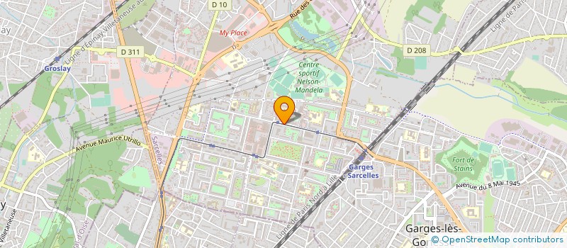 localisation de l'entreprise MAMA à SARCELLES