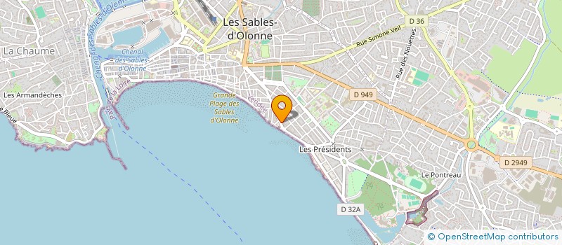 localisation de l'entreprise MAMA à LES SABLES D'OLONNE