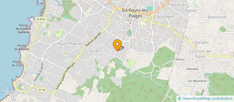 localisation de l'entreprise MAMA S COOK à SIX-FOURS-LES-PLAGES