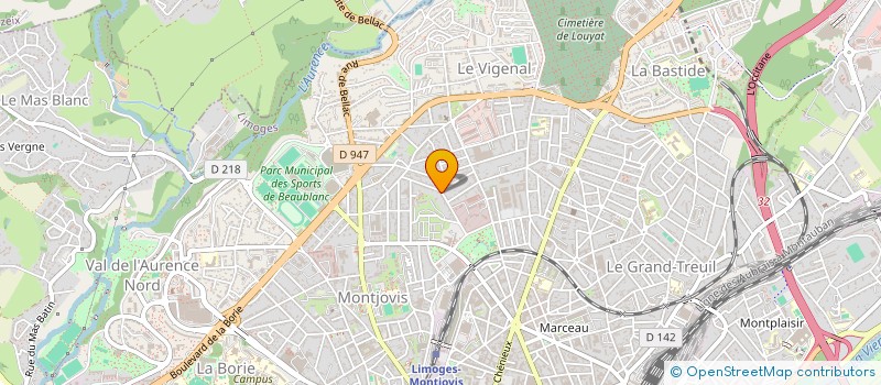localisation de l'entreprise MAMA'S GUN à LIMOGES
