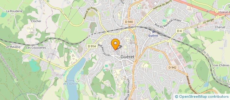 localisation de l'entreprise MAMAGA à GUERET