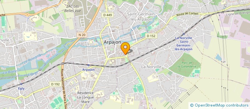 localisation de l'entreprise MAMAN CHIC ET BEBE CHOC à ARPAJON