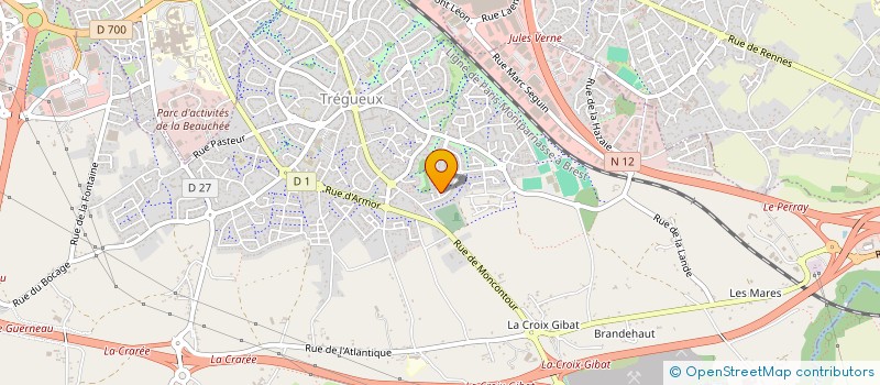 localisation de l'entreprise MAMAPROD  TREGUEUX