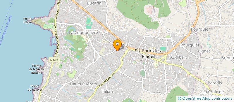 localisation de l'entreprise MAMARLY à SIX-FOURS-LES-PLAGES