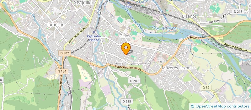 localisation de l'entreprise MAMARMAILLE  GELOS