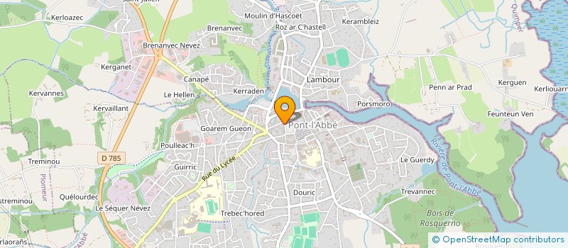 localisation de l'entreprise MAMAT  PONT-L'ABBE