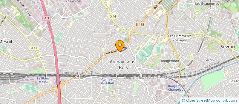 localisation de l'entreprise MAMAZA à AULNAY-SOUS-BOIS