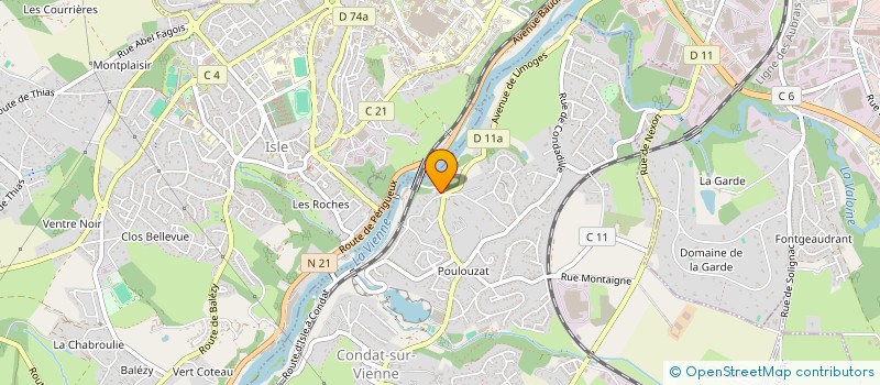 localisation de l'entreprise MAMBA ESPORT à CONDAT-SUR-VIENNE