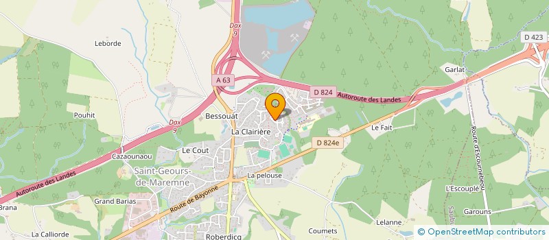 localisation de l'entreprise MAME  SAINT-GEOURS-DE-MAREMNE