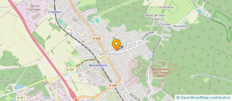 localisation de l'entreprise MAME CHRISTINE  BESSANCOURT