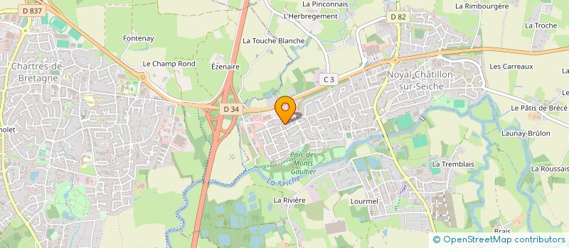 localisation de l'entreprise MAME SERVICES RAPIDES à NOYAL-CHATILLON-SUR-SEICHE