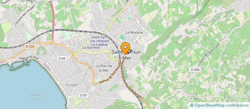 localisation de l'entreprise MAMELIS à SAINT-CYR-SUR-MER