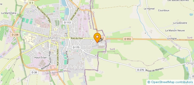 localisation de l'entreprise MAMERS DISTRIBUTION  MAMERS