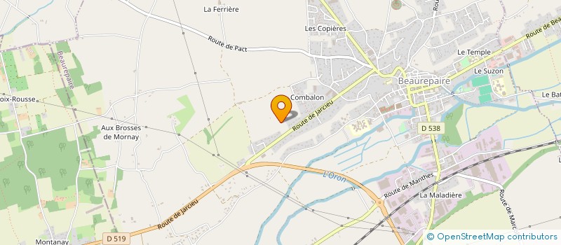 localisation de l'entreprise MAMF  BEAUREPAIRE