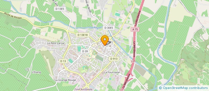 localisation de l'entreprise MAMH à PEZENAS