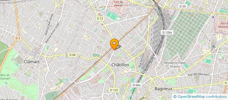 localisation de l'entreprise MAMI FOOD à CHATILLON