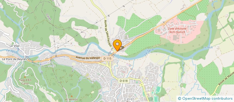 localisation de l'entreprise MAMICA  CERET