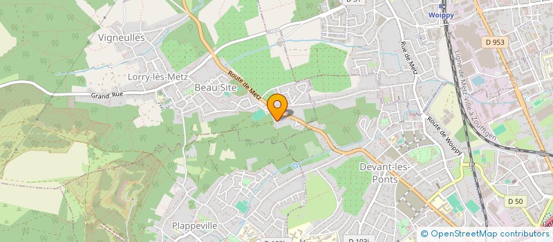 localisation de l'entreprise MAMICHA  LORRY-LES-METZ