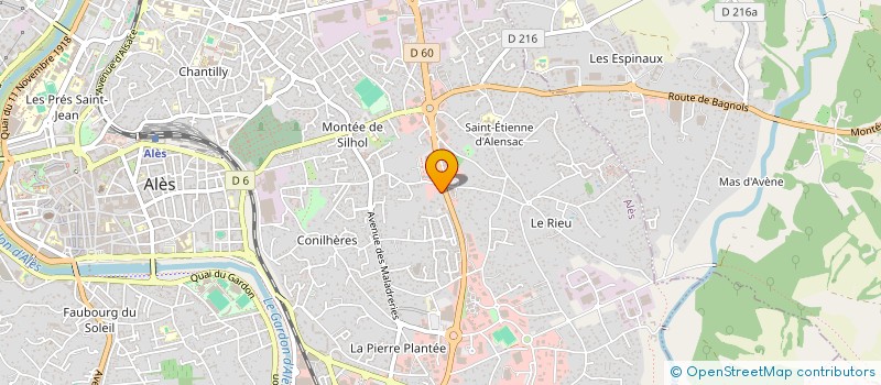 localisation de l'entreprise MAMIE M à ALES