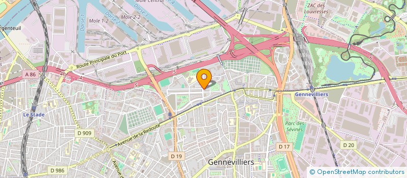 localisation de l'entreprise MAMINA à GENNEVILLIERS