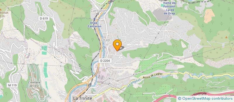 localisation de l'entreprise MAMINA  DRAP