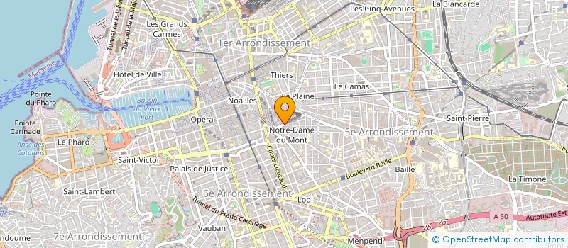 localisation de l'entreprise MAMINETTE à MARSEILLE 6EME