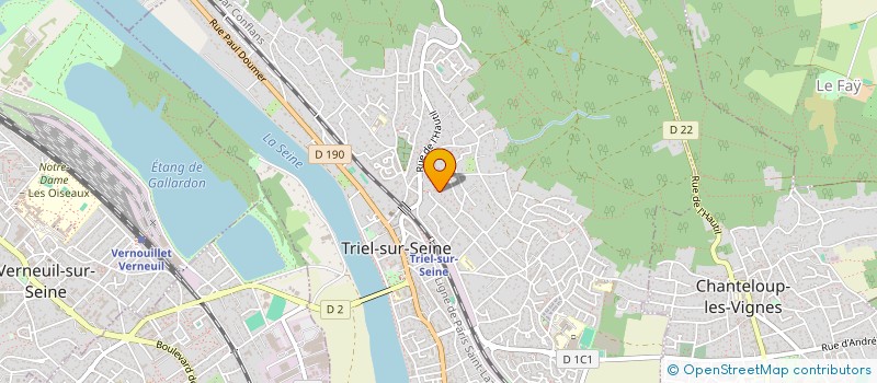 localisation de l'entreprise MAMINOU ET PAPINOU  TRIEL-SUR-SEINE