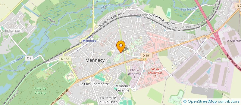 localisation de l'entreprise MAMITRANS-COLIS à MENNECY