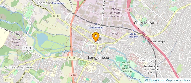 localisation de l'entreprise MAMMA E PAPA à LONGJUMEAU
