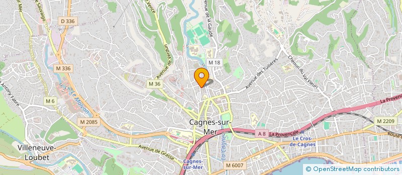 localisation de l'entreprise MAMMA FOOD à CAGNES-SUR-MER