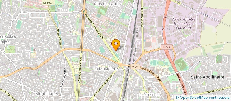 localisation de l'entreprise MAMMA MIA à DIJON